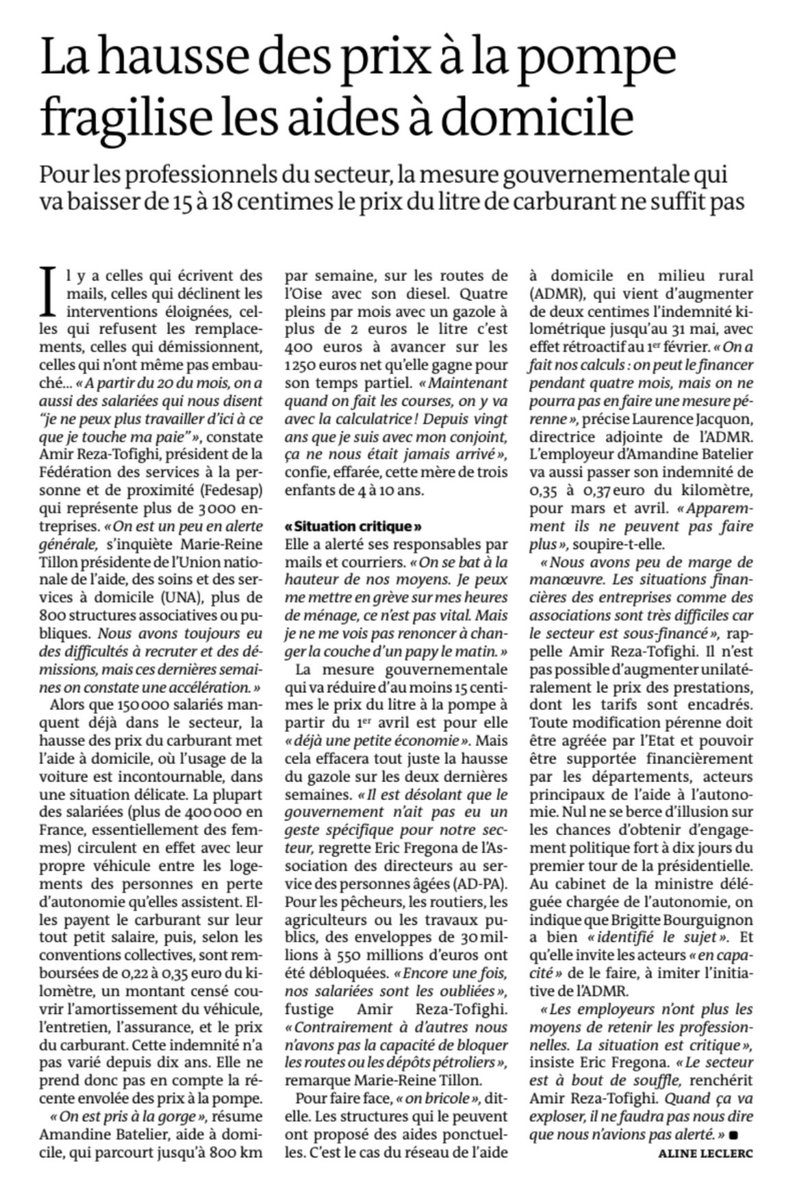 Nos auxiliaires de vie encore et toujours oubliés! Comme je le dis dans cet article du Monde, "Quand ça va exploser, il ne faudra pas nous dire que nous n’avions pas alerté" <a href="/BrigBourguignon/">Brigitte Bourguignon</a> <a href="/EmmanuelMacron/">Emmanuel Macron</a> <a href="/JeanCASTEX/">Jean Castex</a> <a href="/s_cluzel/">Sophie Cluzel 🇨🇵🇪🇺</a> <a href="/fedesapcom/">Fédésap</a> <a href="/ADepartementsF/">Départements de France</a> lemonde.fr/economie/artic…