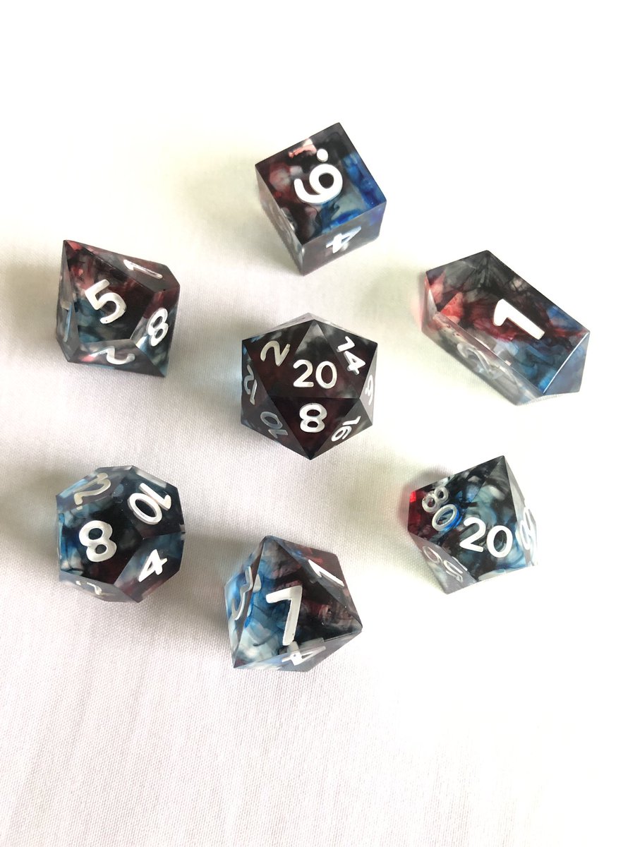 fateweaverdice's tweet photo. it’s been a WHILE, have some recent dice commissions 📸🎲
slots are opening again in april so stay tuned 😉
#diceph #dndph #dicemakerph #dnd #dnd5e #dicemaker #dice #ttrpg #ttrpgph https://t.co/3ikcvela4L