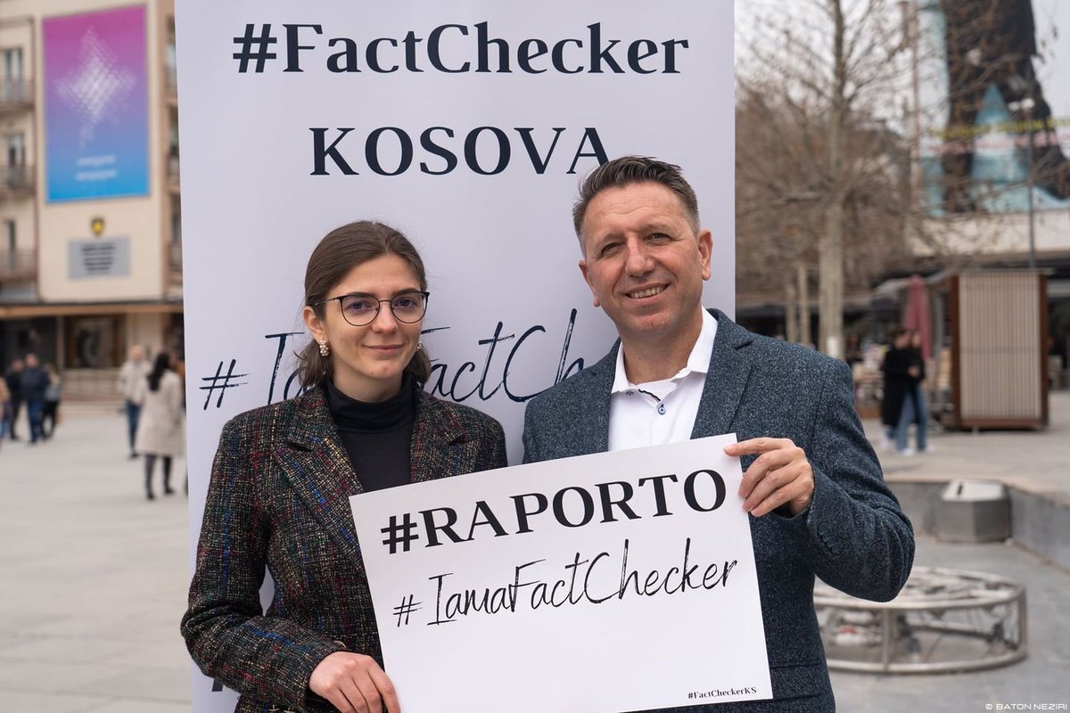 Sepse #IamaFactchecker me qellim rritjen e mendimit kritik, verifikimin e lajmeve dhe raportimin e tyre!
#Raporto #fakenews në #FactCheckerKS