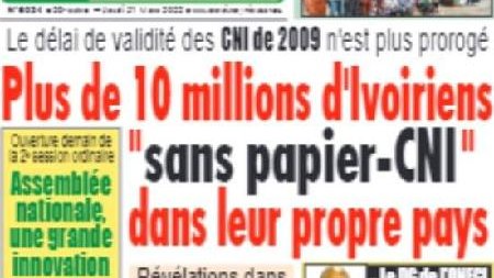 LorisPatdi's tweet photo. #CIV225 #IDENTIFICATION
Le paradoxe en Côte d'Ivoire c'est quand ceux qui ont pris les armes sous le fallacieux prétexte de permettre à tous d'avoir leurs "papiers", suppriment la #CNI qui était gratuite pour imposer une autre qui coûte beaucoup chère !!!
#GbagboKafissa
#RZPNCM https://t.co/5gLMnXq072