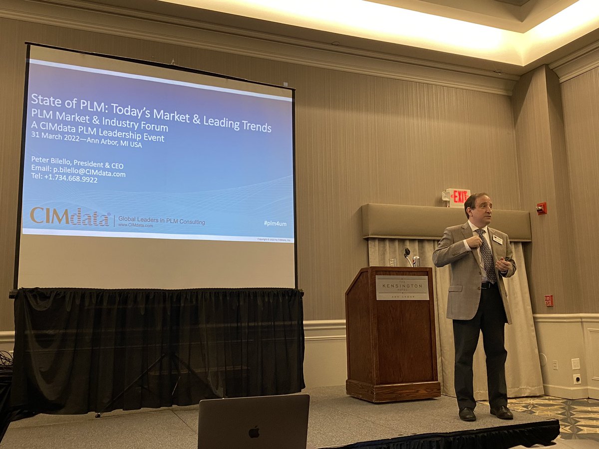 olegshilovitsky's tweet image. And here we go… first #PLM #event in 25 months. Welcome @CIMdataPLMNews PLM industry and market forum.