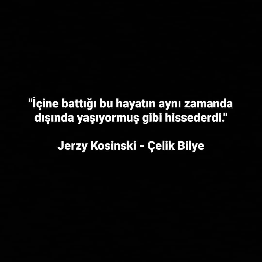 'Yağmur yağdığında gövde çürüsebile, kökler daha derine iner.'

✒ #JerzyKosinski 
📚 #ÇelikBilye