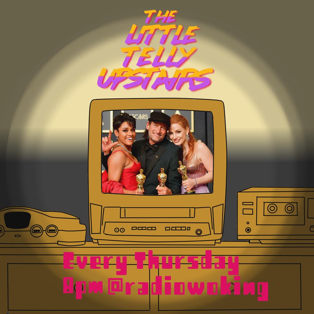 BlockbusterMan's tweet photo. Tonight, live from @RadioWoking it's The Little Telly Upstairs!

Episode 21: Maniacal Laughter

Acadamy Awards 94 results! WrestleMania 38 predictions! The DC Round Robin tournament! More stuff!

Every Thursday 8-10pm, up on mixcloud after that x https://t.co/VedyDRP7PB