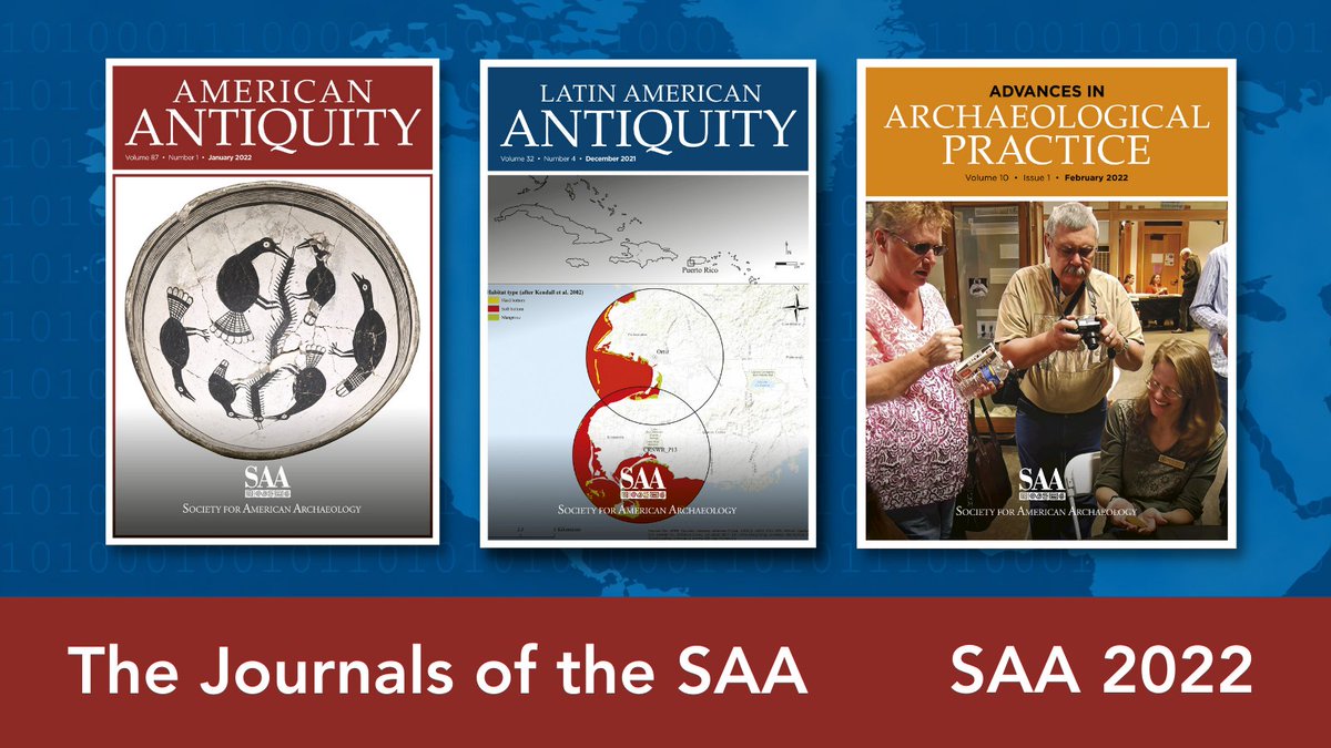 CambUP_Archaeo's tweet photo. The journals of the @SAAorg kick off #SAA2022 with new research collections, editor insights and a special anniversary for @aap_saaorg! Find out more from #Cambridge:🌎🎉 https://t.co/GavO2AXIYL #AAP10 https://t.co/SQw7sqgSEE