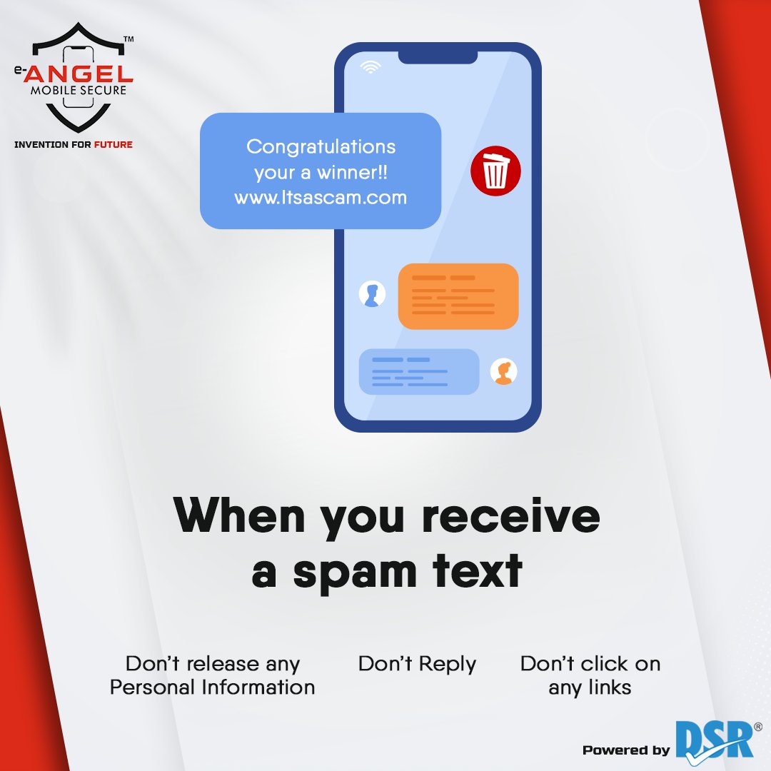secure_angel's tweet photo. Follow these guidelines when you see spam text in your inbox. 

जब आप अपने इनबॉक्स में स्पैम टेक्स्ट देखें तो इन दिशानि��्देशों का पालन करें।

#spam #eangel #textmessage #thursdayvibes #guidelines https://t.co/7TUhY8w1Jn