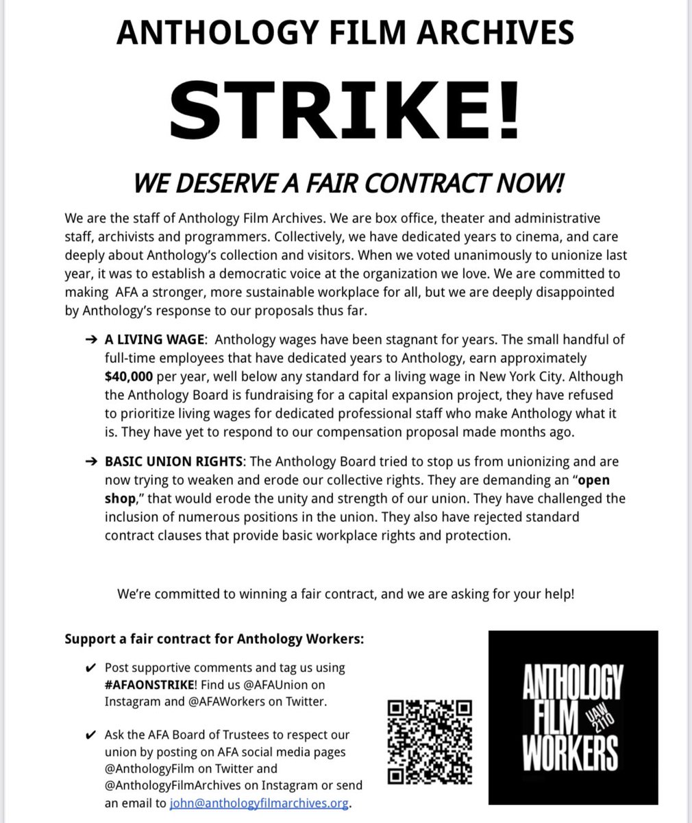 TODAY is the day! See you on the ⛏picket line⛏ #AFAONSTRIKE