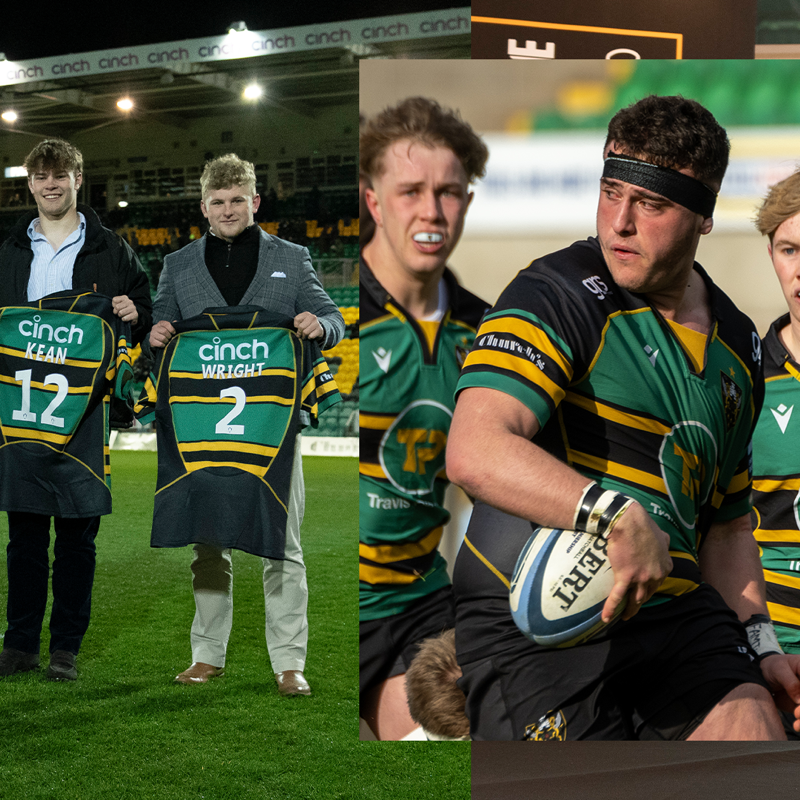 SaintsRugby's tweet photo. Graduating 😇

Joseph Gaffan
Aston Gradwick-Light
Archie Kean
George Patten #2047
Frankie Sleightholme #2049
Nick Tarr
Toby Thame
Craig Wright

Congratulations to the eight @SaintsRugbyAcad lads who have penned full-time contracts with the Club 👏