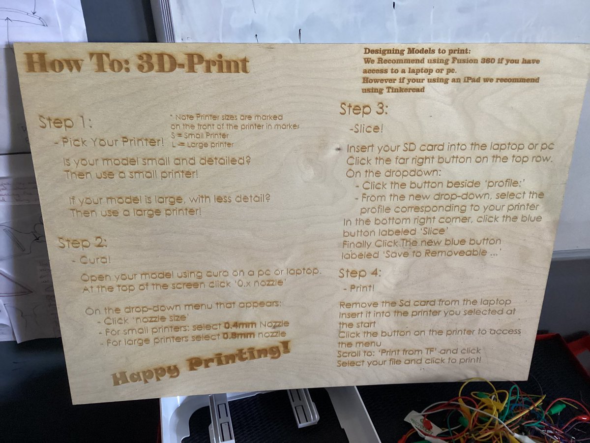 MakersInSchools's tweet photo. TY Makers @CorkETSS showing 2nd year students how to use the 3D printing farm they recently installed. We’re off to print all the 2nd year designs, including iPad mini-stands for outdoor lessons, cable grips for our raspberry Pis, and plenty more useful items for the school. https://t.co/CUxuSJ2LXL