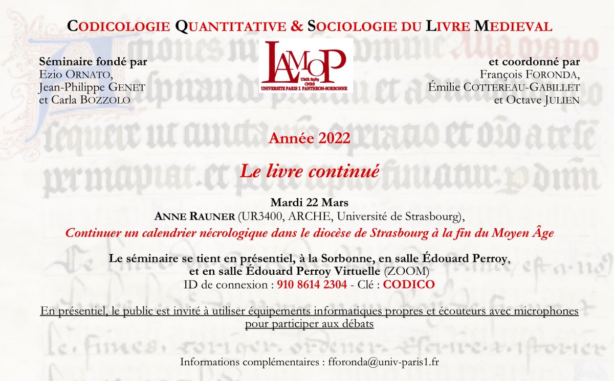 Calendrier 2023 Sorbonne Laboratoire_Lamop (@Labo_Lamop) / Twitter