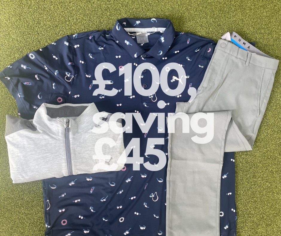 #TheMasters Clothing special - Get a complete #Puma outfit for only £100! Pick any Puma #polo, #midlayer and pair of #trousers for the new #season ahead. Check out the outfits available in-store Offer available until #Masters Sunday! #UltimateGolf #Bryson #StaffsGolf
