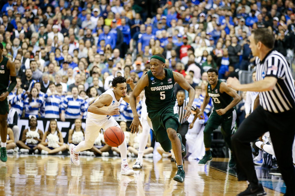 MSU_Basketball's tweet photo. OTD in 2019 🏀🎉 https://t.co/BEDU1YKDfK