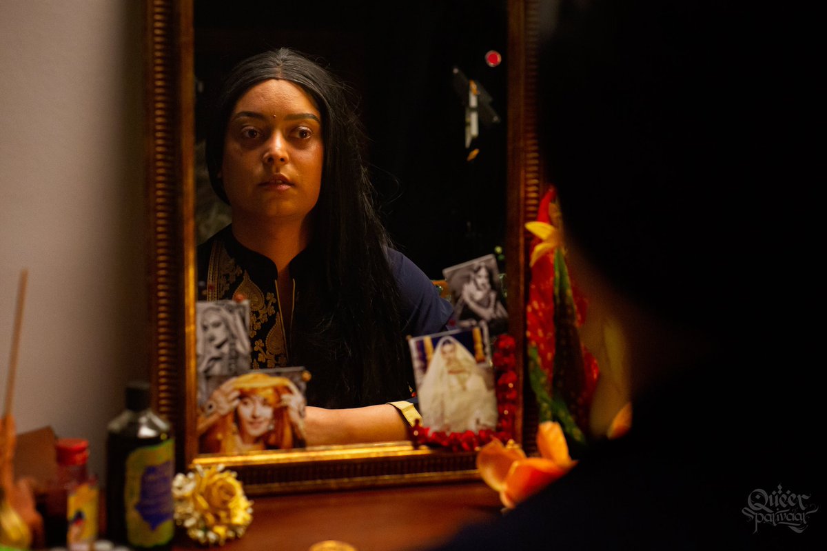 For #TransDayOfVisibility, we’d like to spotlight the wonderful <a href="/AsifaLahore/">Asifa Lahore</a> who plays a pivotal role in #QueerParivaar.

In her iconic acting debut, she brings to life a sensitive story of trans #love, joy, and #euphoria. 

#TransIsBeautiful