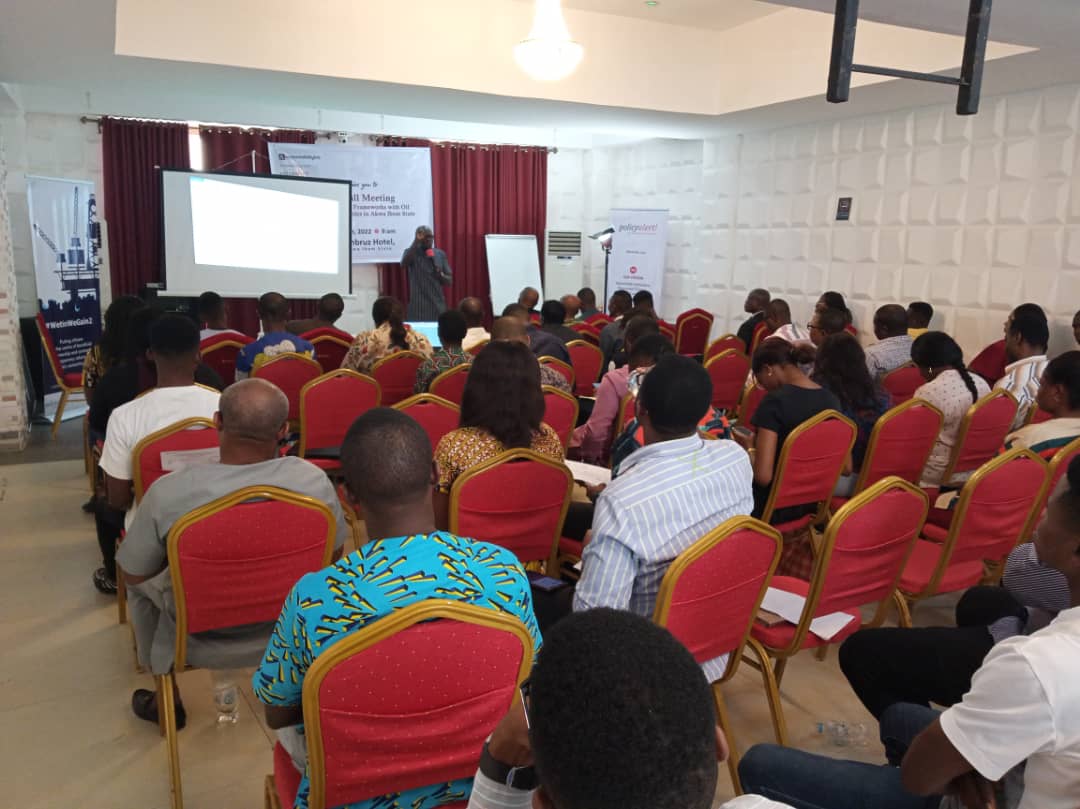 TOTFFunNGO's tweet photo. We're present at the ongoing @AccountLab | @PolicyAlert | @luminategroup | @FordFoundation Town Hall Meeting on Benefit Sharing Frameworks with Oil Producing Communities in Akwa Ibom State.
#WetinWeGain2
#AKS4OGP @aksgovt
#OGPThursday
#AskQuestions
#OpenUp https://t.co/PfYIVLRrOI