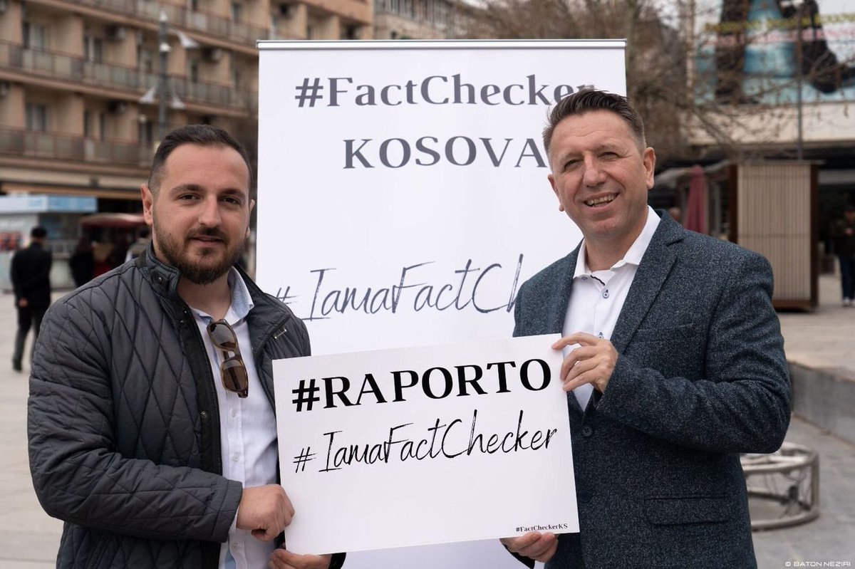 Sepse #IamaFactchecker me qellim rritjen e mendimit kritik, verifikimin e lajmeve dhe raportimin e tyre!
#Raporto #fakenews në #FactCheckerKS