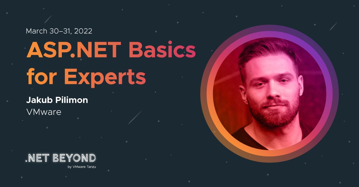 VMwareTanzu's tweet photo. Have questions about https://t.co/A3mQz72oML? So does @JakubPilimon Join him and @LaylaCodesIt it for a demo-rich session happening now at .NET Beyond: https://t.co/zbZ1qQoEpP #DotNetBeyond https://t.co/fIROrC9s8f