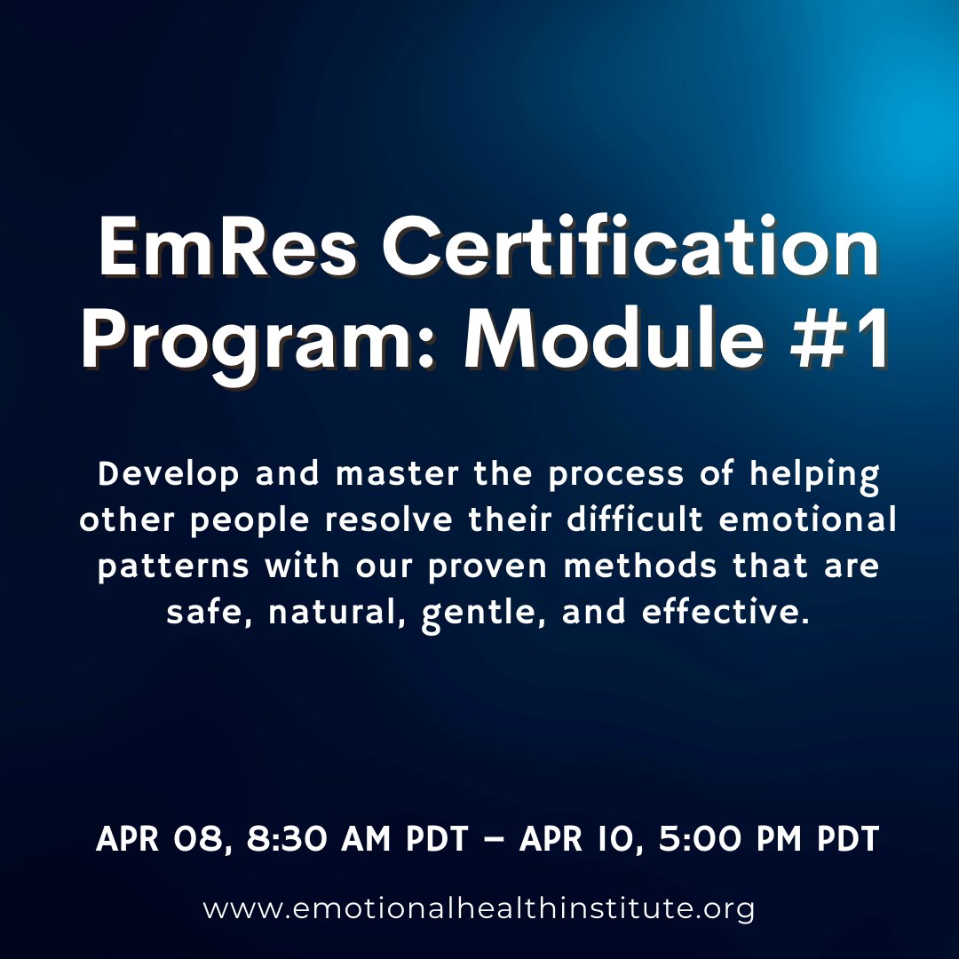 CedricBertelli's tweet image. The EmRes™ Training for Professionals will expand your understanding and experience with innovative, safe, natural and simple tools. Learn more through the link in our bio.

 #emotionalresolution #wellbeing #emotionalresilience #emotionalhealth #peace #emres #peaceofmind