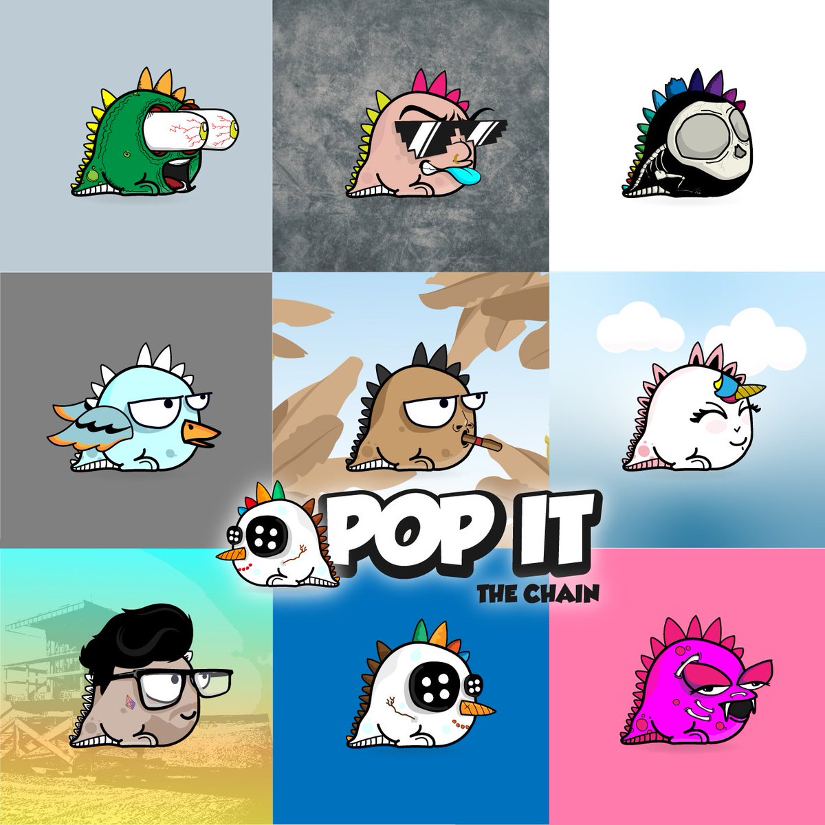 SupDc_'s tweet photo. Third series completed.
In the next few days, the "POP IT INVASION" version will arrive. Thousands of items for you!  
The family expands. 💥

#NFTLaunch 
#NFTProjects 
#NFTGame 
#NFTCollection 
#NFTdrop 
#nft 
#POPit
#POPitChain https://t.co/SN415EdBKP