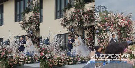 DramalandBR's tweet photo. 📸 | Aplausos para o casal do ano!

#SonYeJin e #HyunBin deixando a gente apaixonada a cada foto nova do casamento deles. 

#BinJinWedding https://t.co/xRA4REeSVu
