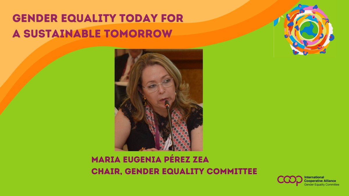 icacoop's tweet photo. The #coops4women webinar "#GenderEquality today for a sustainable tomorrow" has just started! 

@Meugeniaperezea opening words highlight how #coops empower women to be leaders of climate change adaptation, mitigation, and response, to build a more sustainable future. 

#ICAGEC https://t.co/PP7mBtXNmF