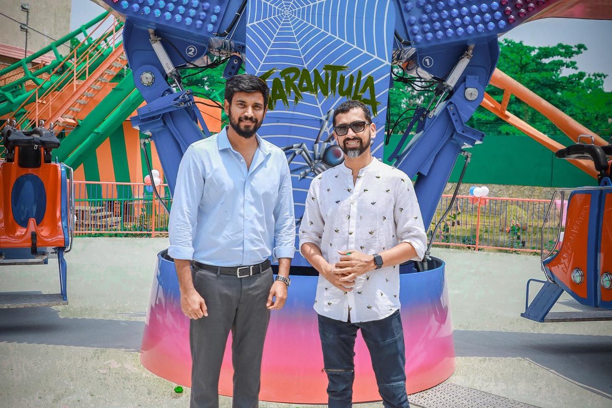 Wonder_La's tweet photo. A heartfelt gratitude to Darling Krishna &amp; our MD Arun Chittilappily who made our new sensational ride, TARANTULA's inauguration extra special! What an exciting experience it was to see everyone enjoy themselves during this event. https://t.co/XaWfvPI4dR