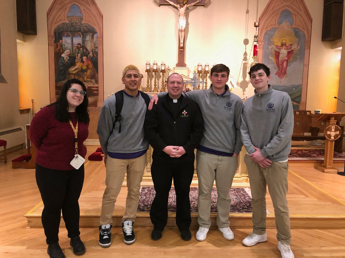 Kolbe_Academy's tweet photo. Thank you to Fr. Butera and the whole Sacred Heart community for welcoming us with open arms! #homesweethome #RecoveryHighSchool #ittakesavillage #SaintsandScholars https://t.co/2N5V94C4hm