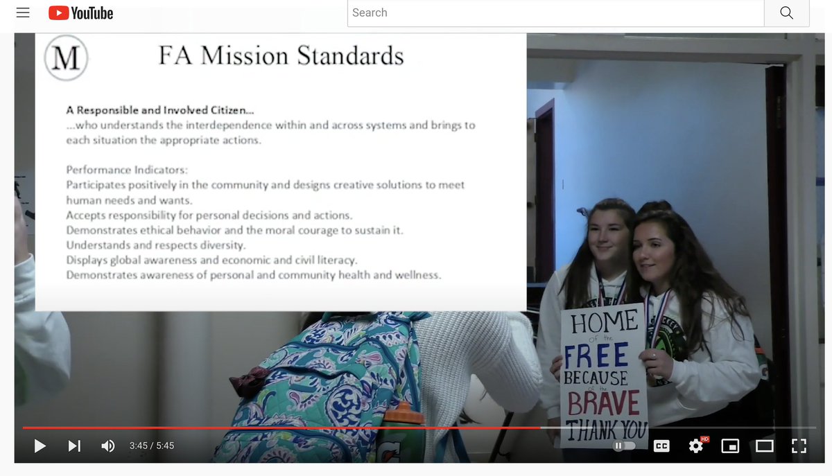 RESOURCE ALERT #AppleEDULeaderChat
See how @foxcroftacademy, a US High School developed a mission standards portfolio to align their student assessment system with ALL aspects of the school mission statement and core values:

youtube.com/watch?v=CSga37…