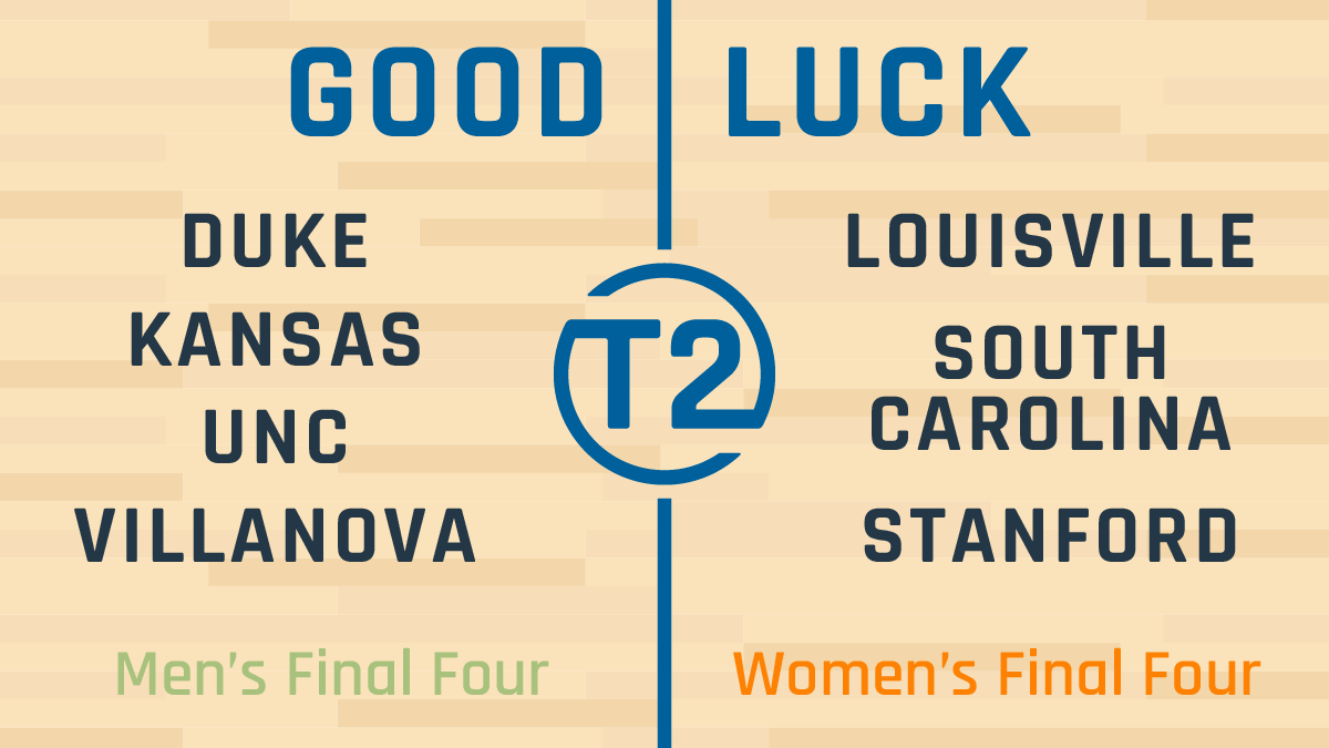 T2SystemsInc's tweet photo. Good luck to the 7 T2 customers competing in this weekend's #FinalFour and #WFinalFour! We're excited to celebrate at least one champion next week, and hopefully two!
#Parking #Transportation #MarchMadness #T2Community https://t.co/I5JtDq3LT5