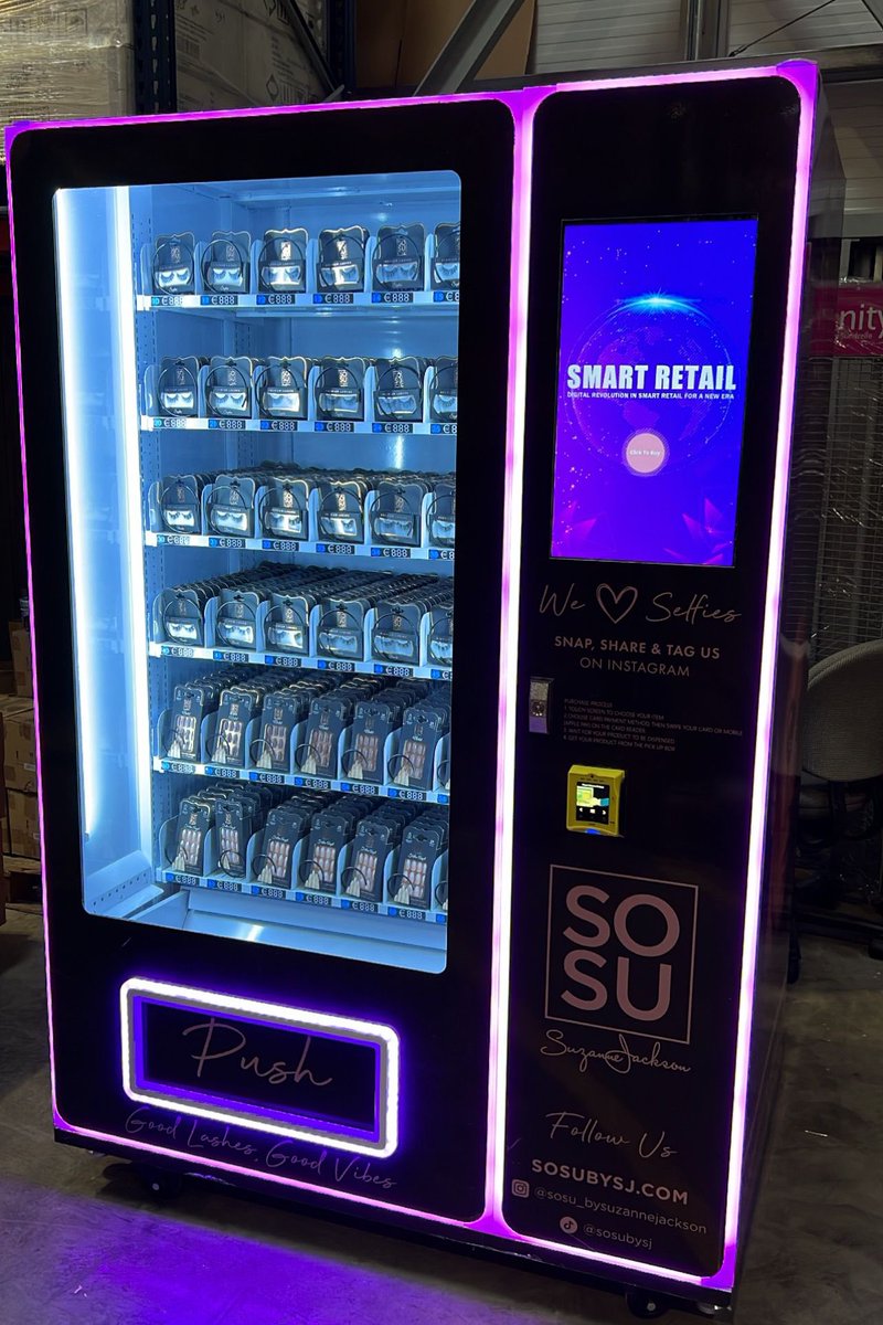 SOSUCosmetics's tweet photo. Coming soon! Very excited to say we are now providing SOSU Cosmetics Vending Machines! 🙏 

Perfect for Colleges, Airports, Shopping Centres and Events! 

If you want to stock one of our vending machines email wholesale@sosubysj.com

(Prices and Video Media TBC) 

#SOSUCosmetics https://t.co/knvsbtryTF