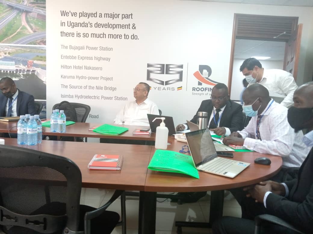 MoESWorldBankUG's tweet photo. Implementation of the #TVETPolicy2019 underway. @Educ_SportsUg Spokesperson, Dr. Mujimba Denis, Commissioner TVET 0&amp;M Ms. Loy Muhwezi and a team from the TVET Policy Secretariat meet the management of Roofings, to strengthen Public Private Partnership. #TVETReformsug @TVETuganda https://t.co/COuV7ZT6Tr