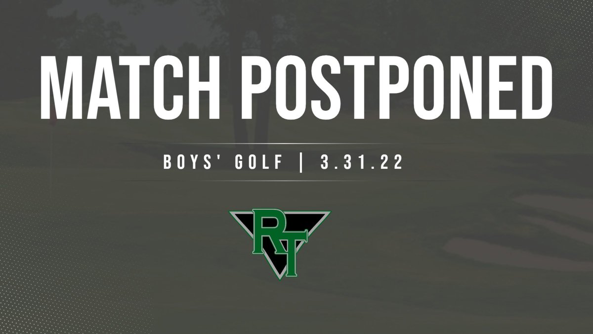 RTHSRaptors's tweet photo. GOLF: Today's non-conference match at Falls Village is postponed due to anticipated bad weather. The involved schools will work to find a suitable makeup date. https://t.co/1X40ej7FCz