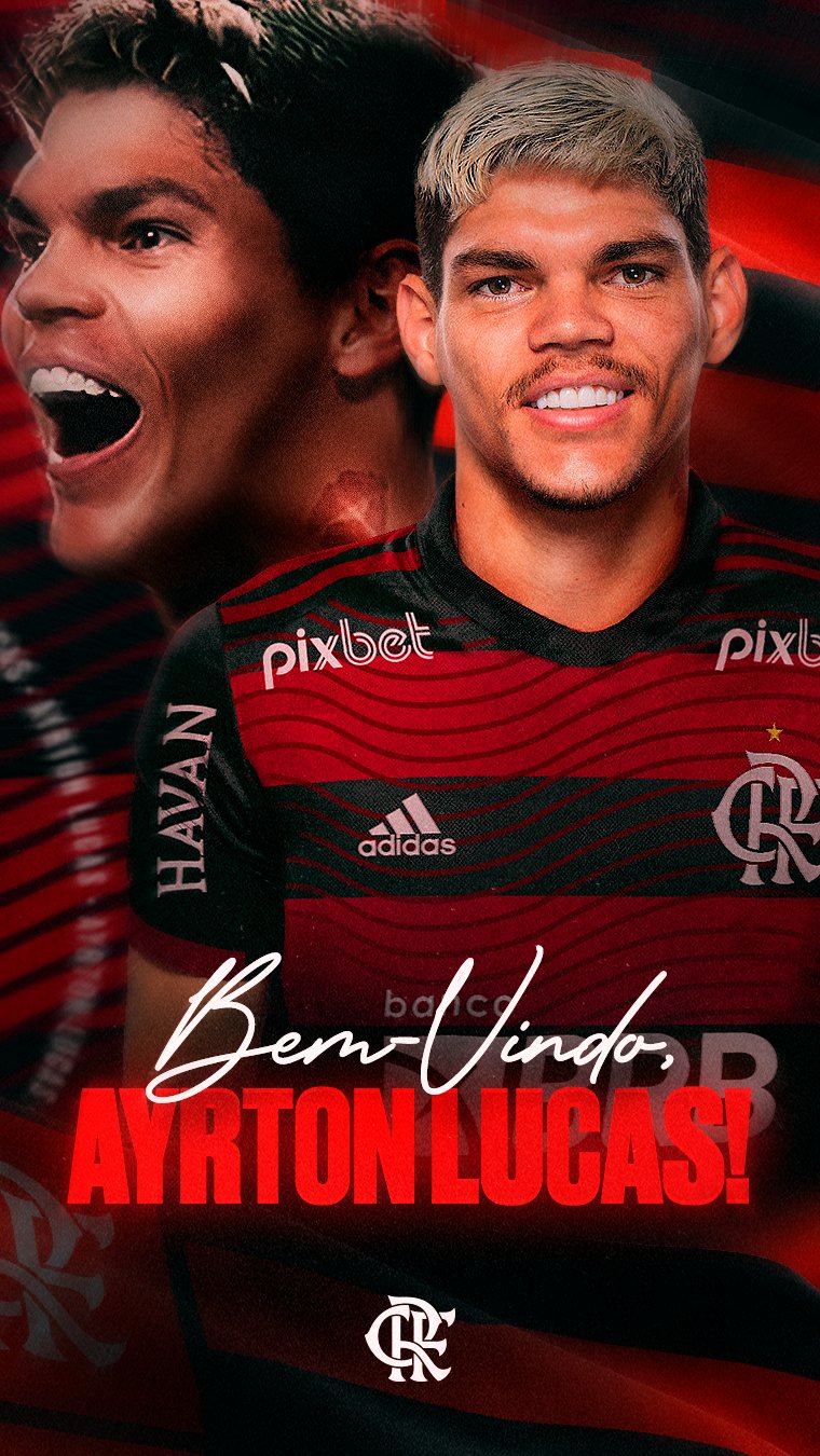 Ayrton Lucas chega ao Rio e comemora acerto com o Flamengo: 'Não