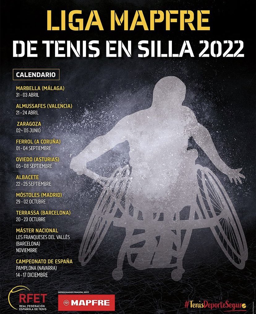 Todo listo para que arranque esta semana en Marbella los torneos nacionales de tenis silla junto al Campeonato de España y Máster Nacional. 
¡ Que arranque el espectáculo ! 💪🏼🎾🇪🇸♿️

#tenissilla #españa #torneosnacionales #campeonatodeespaña #masternacional #wheelchairtennis