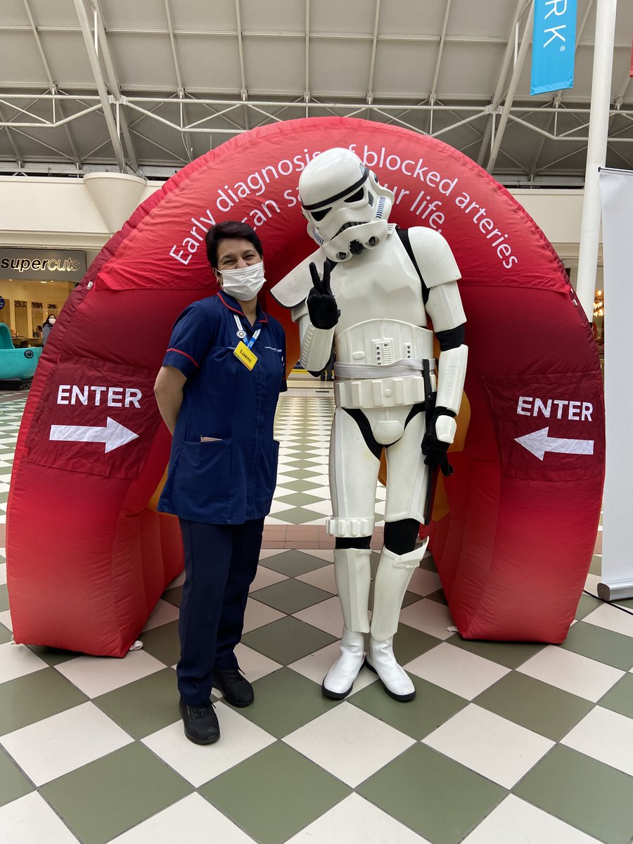 It’s great to see so many people come and visit our #TissueViability Service! 

They have been raising awareness of #pressureulcer prevention, good leg care and healthy skin integrity in #Uxbridge. 

A #StormTrooper even stopped in for a check up