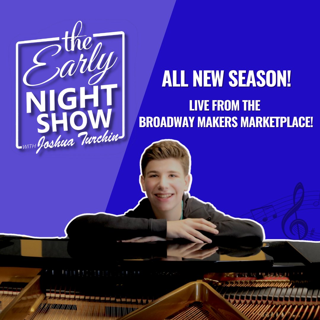 SO EXCITED! All new season starts this Friday, April 1 at 5pm! Episodes tape LIVE in front of an audience at the Broadway Makers Marketplace in the heart of NYC! Listen on @bwaypodnetwork or watch on @joshuaturchin's youtube channel!

#broadway #theearlynightshow #livemusic