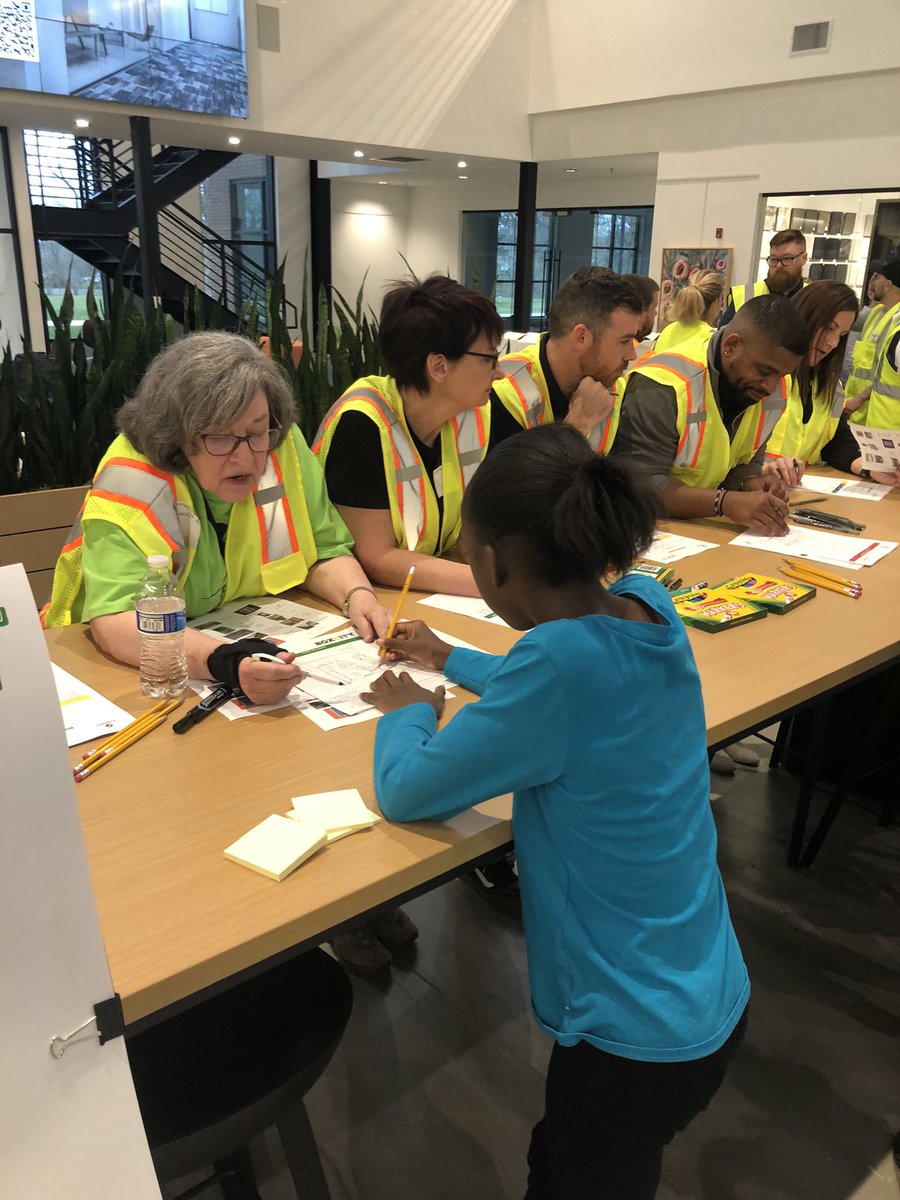 FishersIN's tweet photo. There’s some new city planners in town! Third graders from @HSESchools @FESTigersHSE are participating in the Box City urban planning workshop today and building a smart, vibrant and entrepreneurial city from cardboard boxes with the help from Fishers Planning &amp; Zoning. https://t.co/YXWOzu8zT9