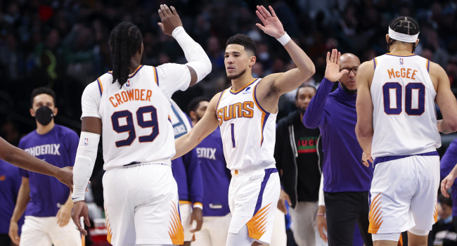 🏀NBA'de Phoenix Suns üst üste 9. galibiyetini aldı. Golden State Warriors 103 - 107 Phoenix Suns #NBATwitter #NBA75 #PhoenixSuns