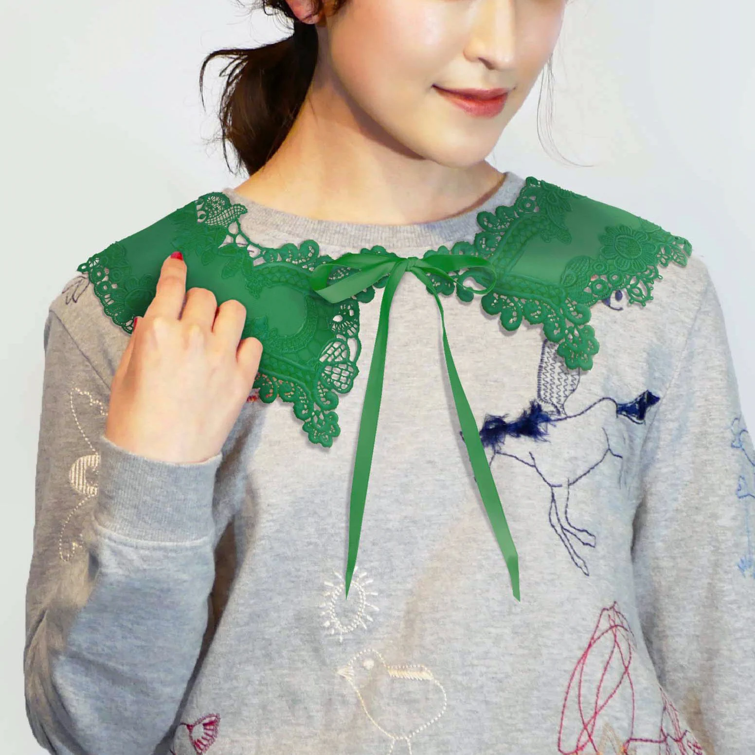 フェリシモのエイプリルフール！高知県の形の付け衿が発売w