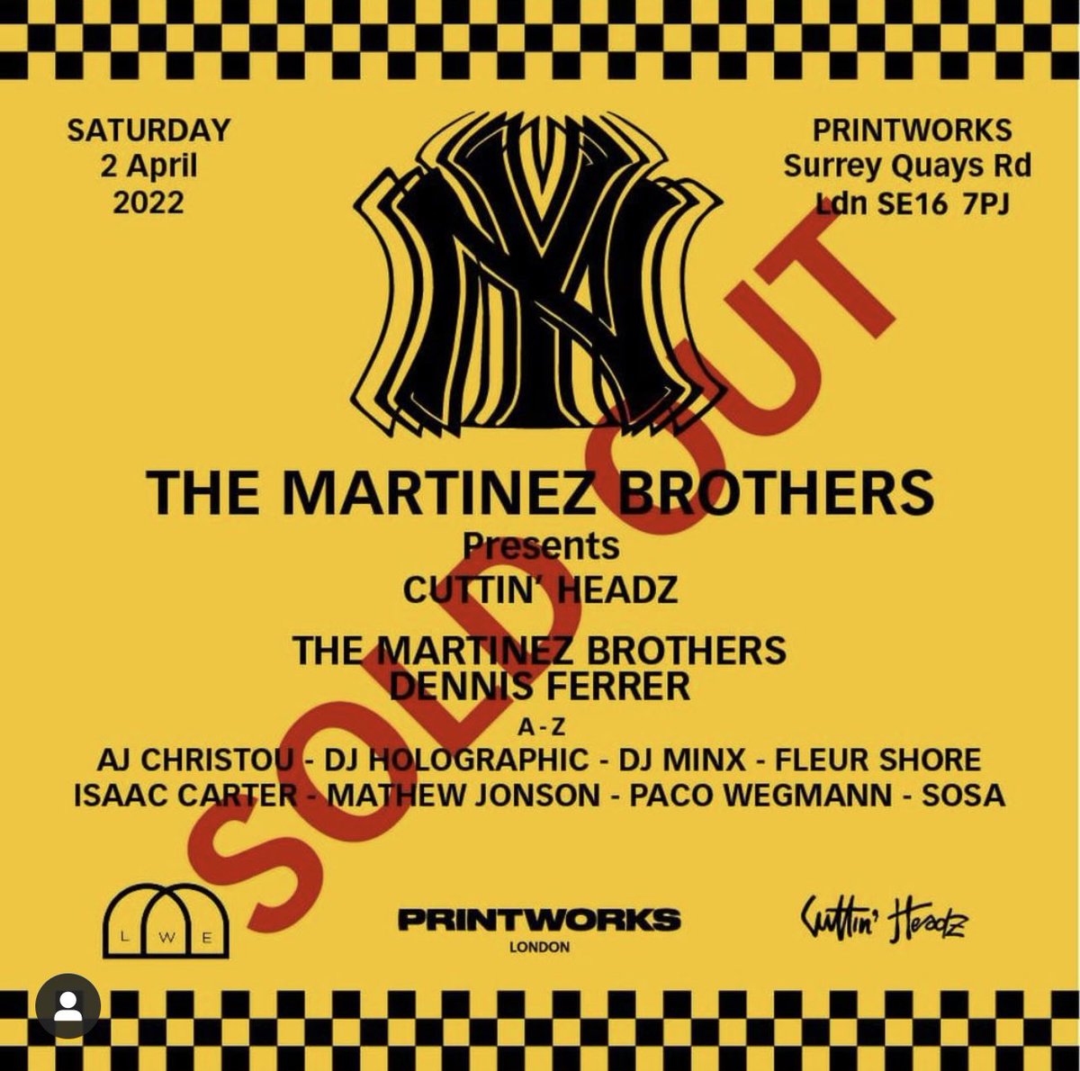 2 x before 2pm tickets for sale #martinezbrothers #cuttinheadz