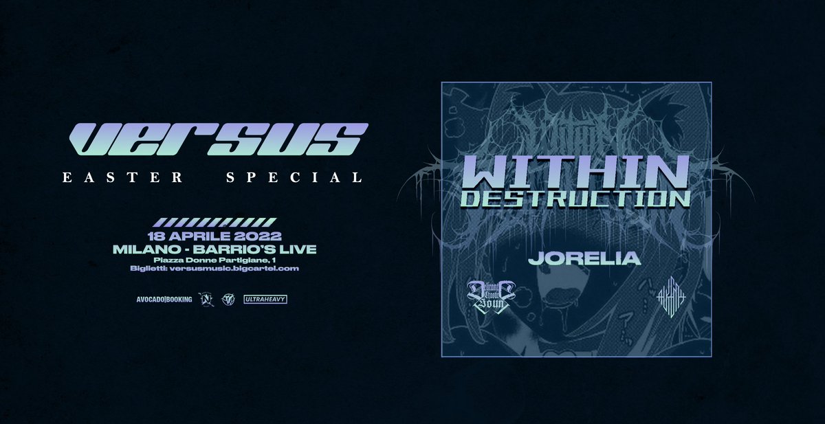Il giorno di Pasquetta riportiamo a Milano i @DMWDestruction! Posti limitati e prevendite consigliatissime: versusmusic.bigcartel.com/products