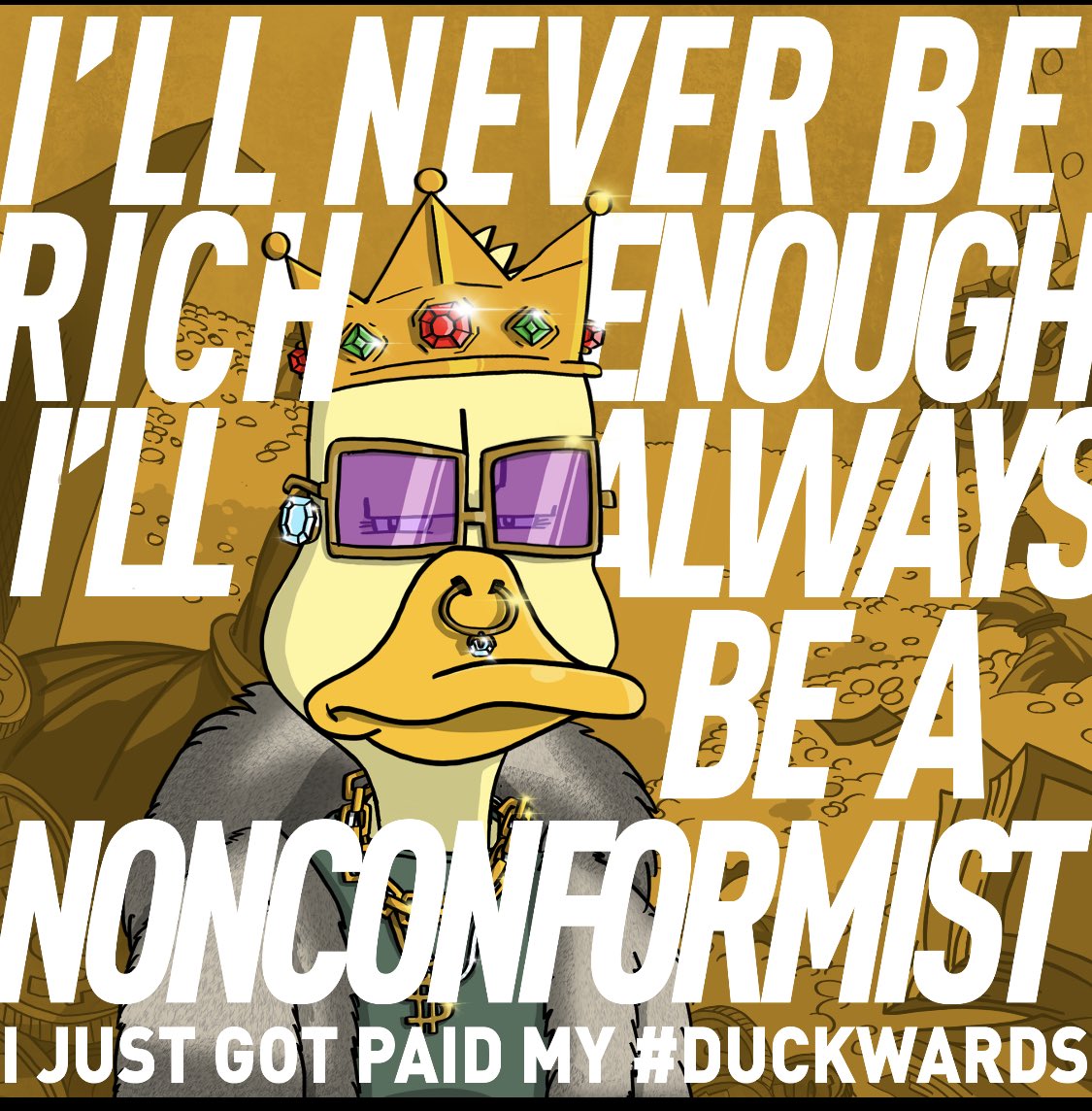 ZNG20_'s tweet photo. Quack. Duckwards went live last night 🤑. Congrats to the entire @noncoducks community, what a milestone‼️‼️
Maybe I can buy this guy a new jacket now 🤣🦆 #Duckwards #DucksFlyTogether #DucksUnited https://t.co/DAAk4WkOWG
