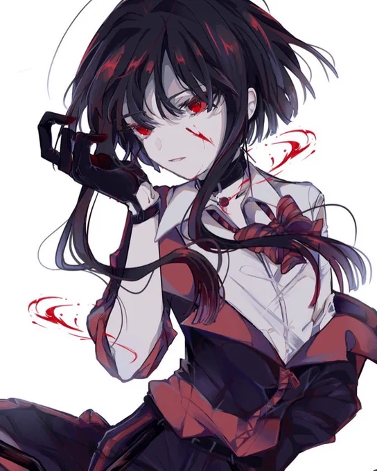 #今月描いた絵を晒そう
🤍🖤づくし 