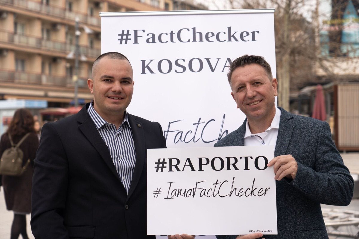 Sepse #IamaFactchecker me qellim rritjen e mendimit kritik, verifikimin e lajmeve dhe raportimin e tyre!
#Raporto #fakenews në #FactCheckerKS