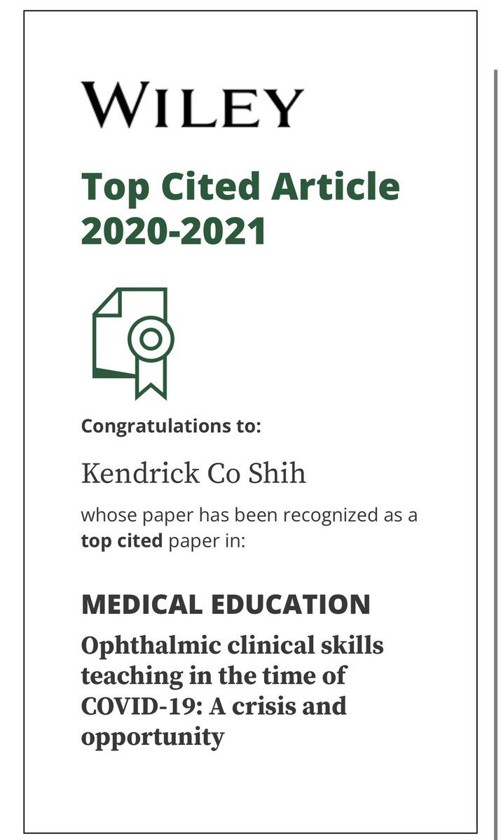 Kendrick Shih (@kendrickshih) on Twitter photo Fantastic news! This was my first ever <a href="/MedEd_Journal/">Medical Education</a> paper back in 2020! Some of my students would remember this initiative as watching a fully grown man playing with his stuffed toy Samoyed live on Zoom…. #hkumed #meded #ophthalmology Fantastic news! This was my first ever <a href="/MedEd_Journal/">Medical Education</a> paper back in 2020! Some of my students would remember this initiative as watching a fully grown man playing with his stuffed toy Samoyed live on Zoom…. #hkumed #meded #ophthalmology