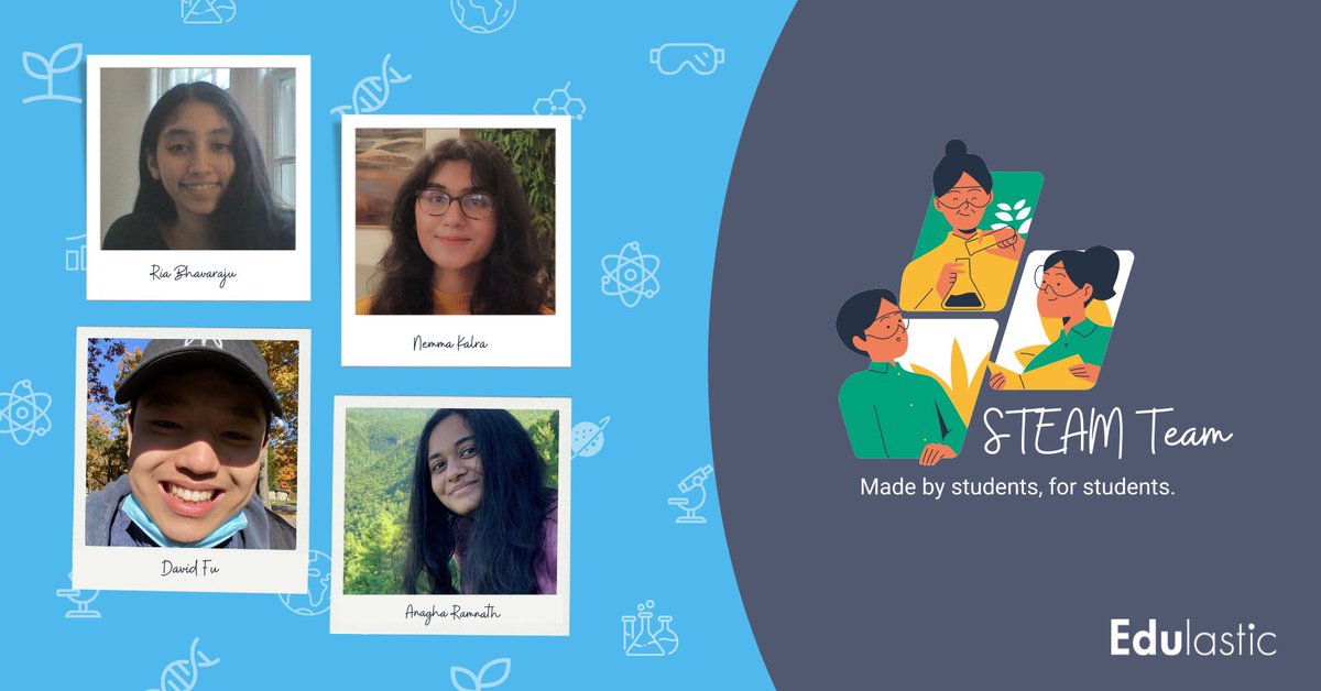 NGSS lessons by students, for students. How cool is that?! 

Hear the STEAM Team’s story, discover their suite of activities, and get free classroom tools! Today, 3/31 at 4pm in room 350E of the convention center. See you there! 🙌 

#nsta22 <a href="/NSTA/">National Science Teaching Association</a> #scichat #ngss <a href="/Edulastic/">Edulastic ➡️ Pear Assessment</a> #STEM