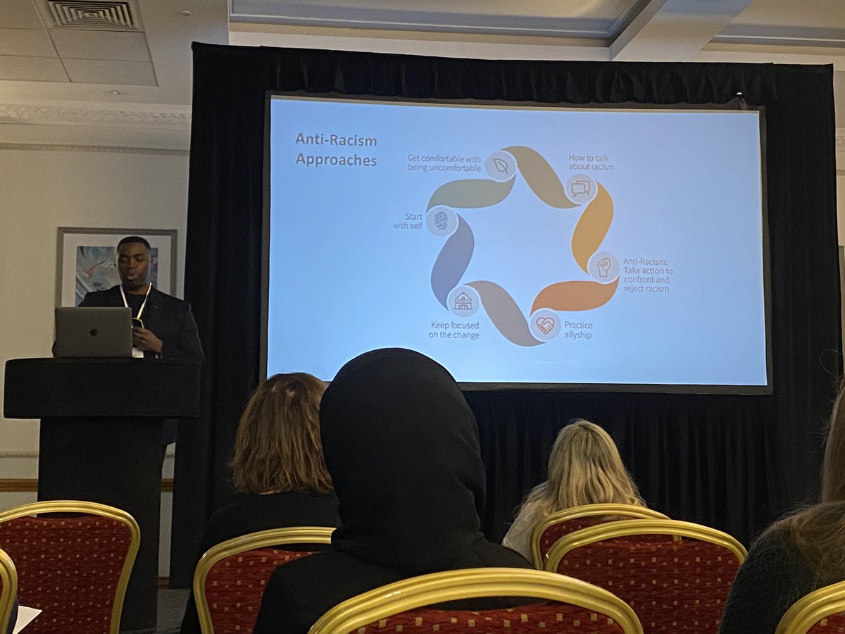 DECPOfficial's tweet photo. Sami Odoi @WipersYouth talks to us about exploring inclusion and equality in education through anti-racist approaches #DECP2022 https://t.co/Rd9OtRgCsr
