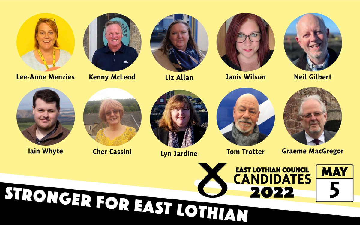 EastLothianSNP's tweet photo. Introducing your East Lothian SNP candidates for the 2022 council elections!

The current Labour council isn't working for East Lothian. Our county has so much potential waiting to be unlocked, and if elected, our SNP candidates will champion for the people of East Lothian. 1/ https://t.co/AU41LwSQul