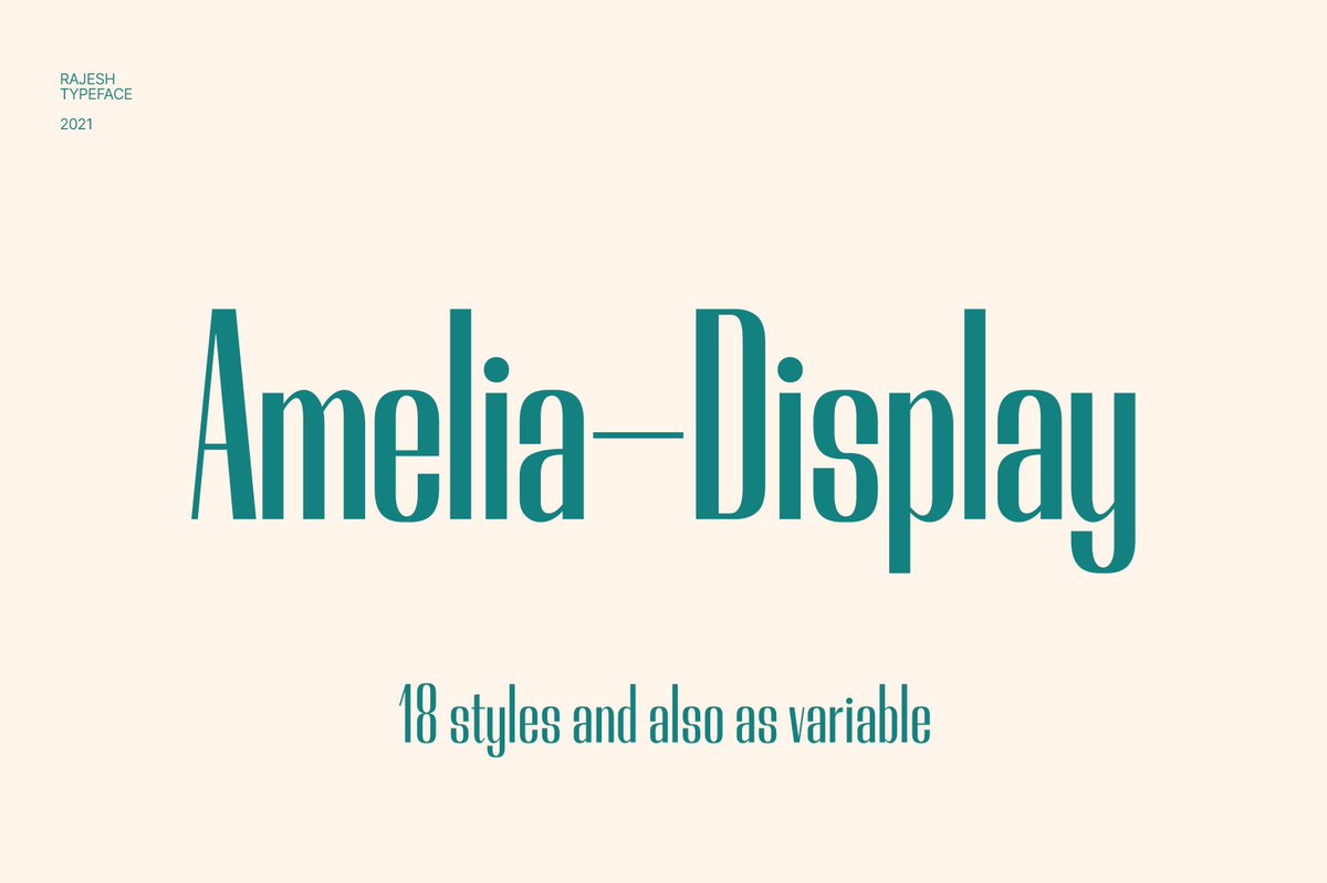 DavidZydd's tweet photo. Amelia Display Font https://t.co/4WG6ATtgPK #fonts #alphabet #70sfont #simple #magazine #elegantfont #font #fontbundle #minimalistscript #font #stylish https://t.co/9FLDMAdiUT