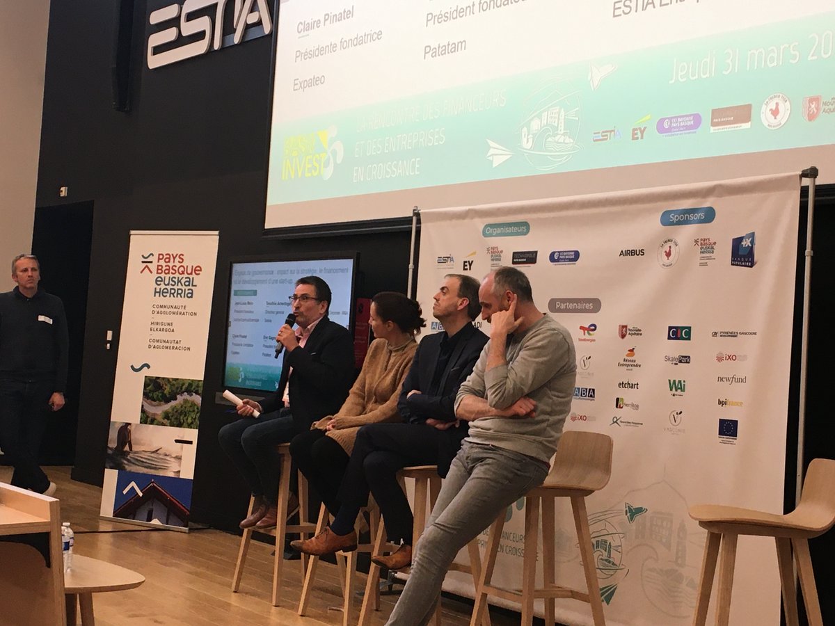 TechnopolePB's tweet photo. "Enjeux de #gouvernance : impact sur la stratégie, le financement et le développement d'une #startup", à #baskinvest avec le témoignage de JL Mélin d'@Izarlink, @clairentreprise d'@expateo, T. Acheritogaray de @SOKOAchairs et @EricGagnaire de @patatamfrance. 

@CommunautePB https://t.co/Y0NhFSzAbR