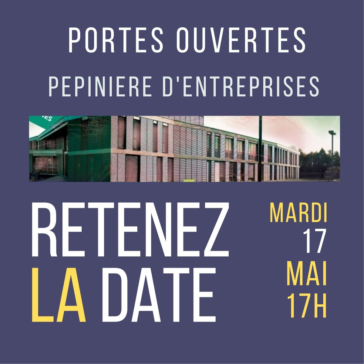 👉Nous avons retrouvé les clés pour vous ouvrir en GRAND la pépinière d'entreprises le 17 mai prochain. 🗝