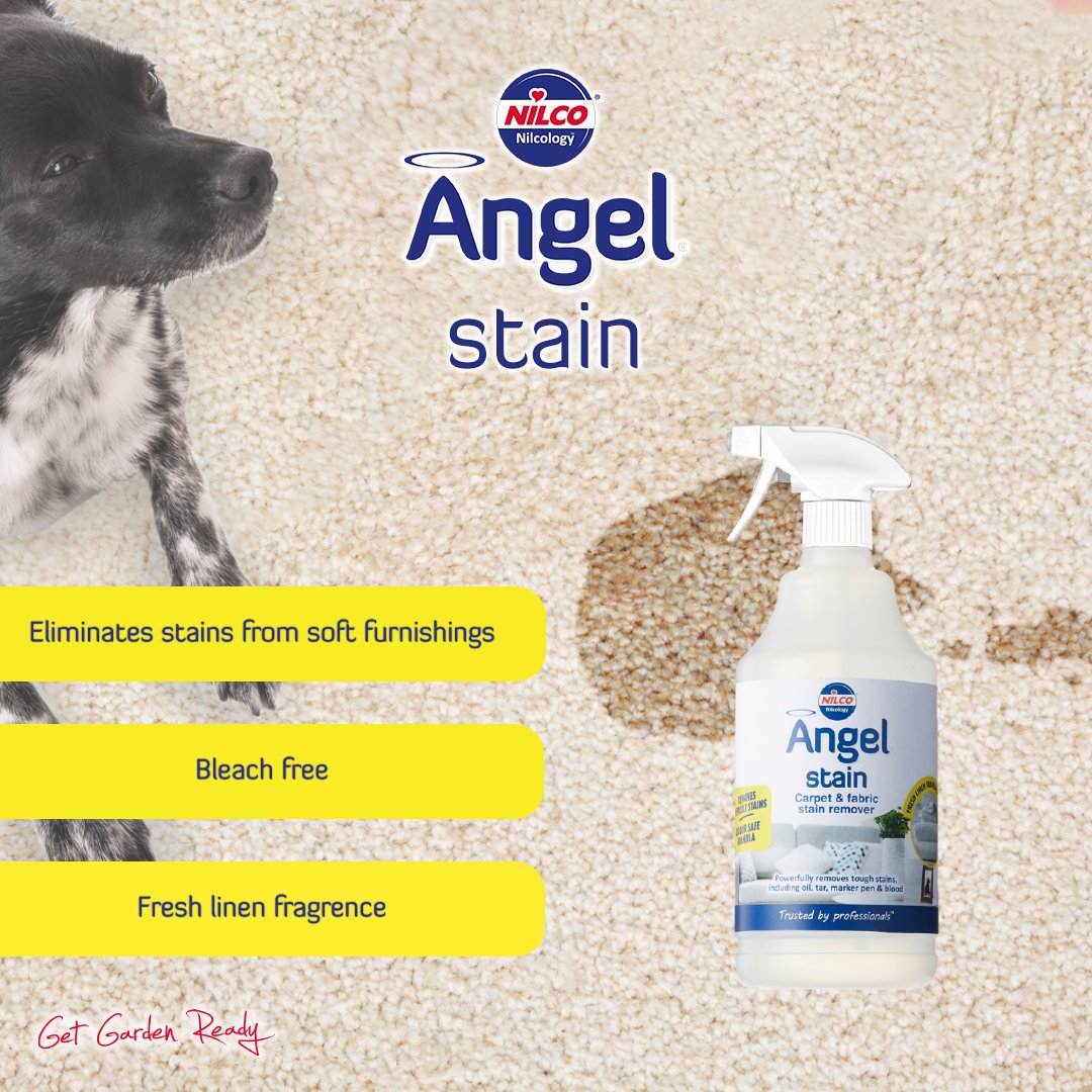 Eliminate stains with Nilco Angel Stain remover 🌟💪🏻
Featuring active detergents and advanced cleaning agents, the powerful cleaner lifts even the toughest of stains from all fabrics 🛋

Get yours today directly from our website ➡ bit.ly/3KXaJ9m

#nilco #pets #dog #cat